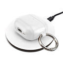 Dreem Om AirPods 4 Case Cover with Keychain Clip [White]