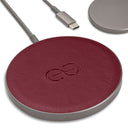Dreem Empower Magnetic Wireless Charger Pad for iPhone 16/15/14/13/12 & Qi-Certified Devices [Burgundy]
