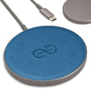 Dreem Empower Magnetic Wireless Charger Pad – Compatible with MagSafe for iPhone 16/15/14/13/12 & Qi-Certified Devices – Premium Vegan Leather [Slate]