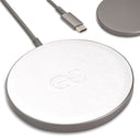 Dreem Empower Magnetic Wireless Charger Pad – Compatible with MagSafe for iPhone 16/15/14/13/12 & Qi-Certified Devices – Premium Vegan Leather [White]