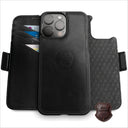 Dreem Fibonacci Wallet Case for iPhone 16 Pro Max / 2-in-1 shockproof case with Detachable Luxury Real Leather Folio