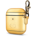 Dreem Om AirPods 1 & 2 Case Cover with Keychain Clip [Gold]