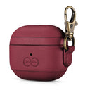 Dreem Om AirPods 3 Case Cover with Keychain Clip [Burgundy]
