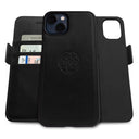 Dreem Fibonacci Wallet Case for iPhone 13 | 2-in-1 Detachable Vegan Leather Cover [Black]