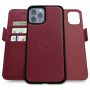Dreem Fibonacci Wallet Case for iPhone 13 Pro Max | 2-in-1 Detachable Vegan Leather Cover [Burgundy]