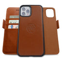 Dreem Fibonacci Wallet Case for iPhone 13 Pro Max | 2-in-1 Detachable Vegan Leather Cover [Caramel]