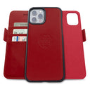 Dreem Fibonacci Wallet Case for iPhone 13 Pro | 2-in-1 Detachable Vegan Leather Cover [Red]
