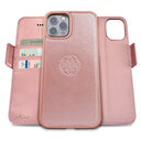 Dreem Fibonacci Wallet Case for iPhone 13 Pro | 2-in-1 Detachable Vegan Leather Cover [Rose]