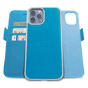 Dreem Fibonacci Wallet Case for iPhone 13 Pro | 2-in-1 Detachable Vegan Leather Cover [Sky]