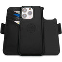 Dreem Fibonacci Wallet Case for iPhone 15 Pro Max | 2-in-1 Detachable Vegan Leather Cover [Black]