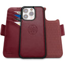 Dreem Fibonacci Wallet Case for iPhone 15 Pro Max | 2-in-1 Detachable Vegan Leather Cover [Burgundy]