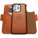 Dreem Fibonacci Wallet Case for iPhone 15 Pro Max | 2-in-1 Detachable Vegan Leather Cover [Caramel]