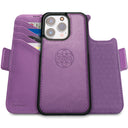 Dreem Fibonacci Wallet Case for iPhone 15 Pro Max | 2-in-1 Detachable Vegan Leather Cover [Purple]
