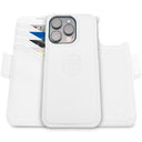 Dreem Fibonacci Wallet Case for iPhone 15 Pro Max | 2-in-1 Detachable Vegan Leather Cover [White]